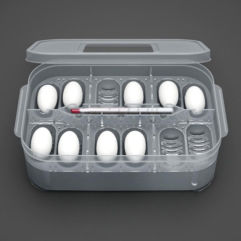 12 Reptile Egg Incubator Tray Thermometer Diy Incubation Gecko Lizard Snake