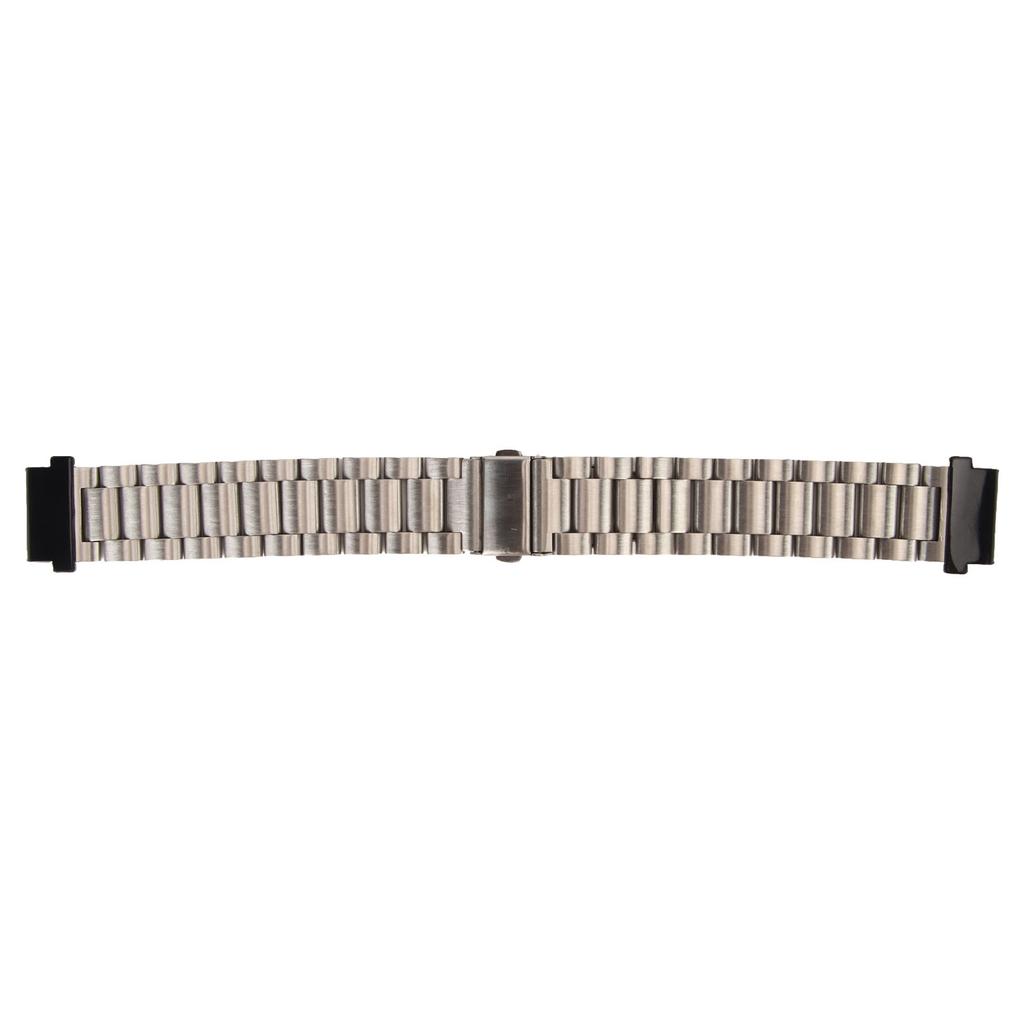 Watch Band Replacement Stainless Steel Dual Buckle 24mm for Garmin Fenix 7S 6S 5S Silver