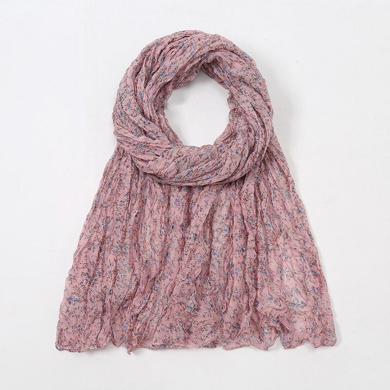 Autumn and Winter New Literary and Artistic Style Small Fresh Floral Printing Fashion Versatile Warm Women's Scarf Shawl