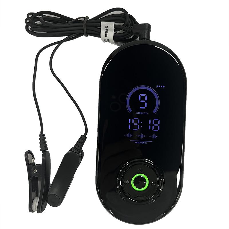 

CES Микротоковое устройство для улучшения сна Бессонница Тревожность Облегчение головной боли Электрический тип клипсы для ушей Акупунктура Инструмент для быстрого засыпания чёрный