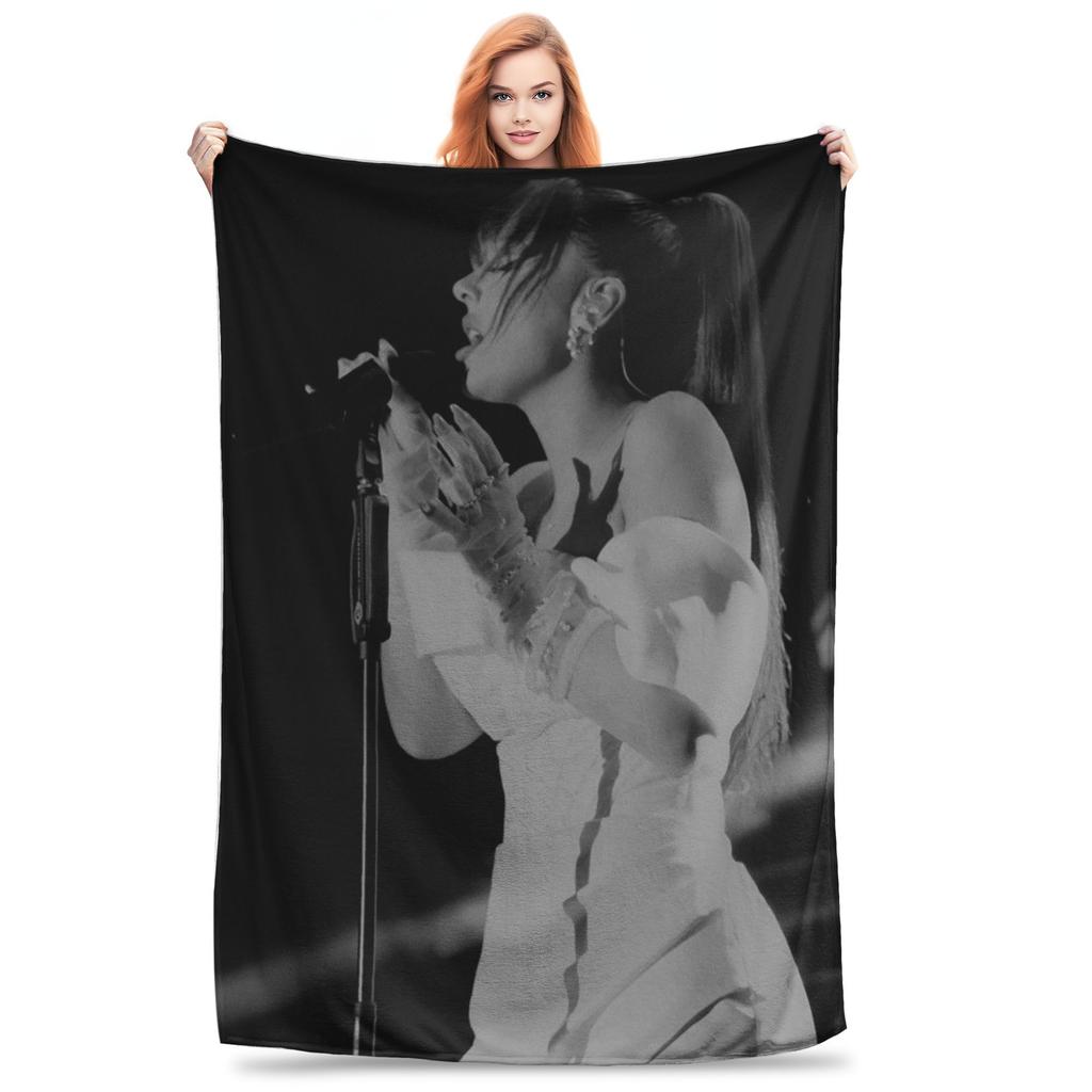 Flannel Throw Blanket Ayliva In Liebe Flower Warm Plush Blankets Soft Bedspread for Bed Living room Home Picnic Sofa