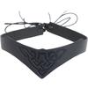 Cosplay Embossed Pattern Hairband PU Leather Headwear  For Role Play Games and Costume Events
