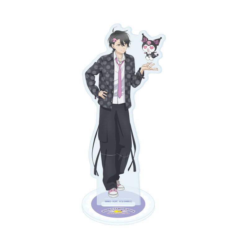 TV Anime  Honey Lemon Soda  x Sanrio Characters 05 Tomoya Takamine x Kuromi [Life-size Illustration] Acrylic Stand