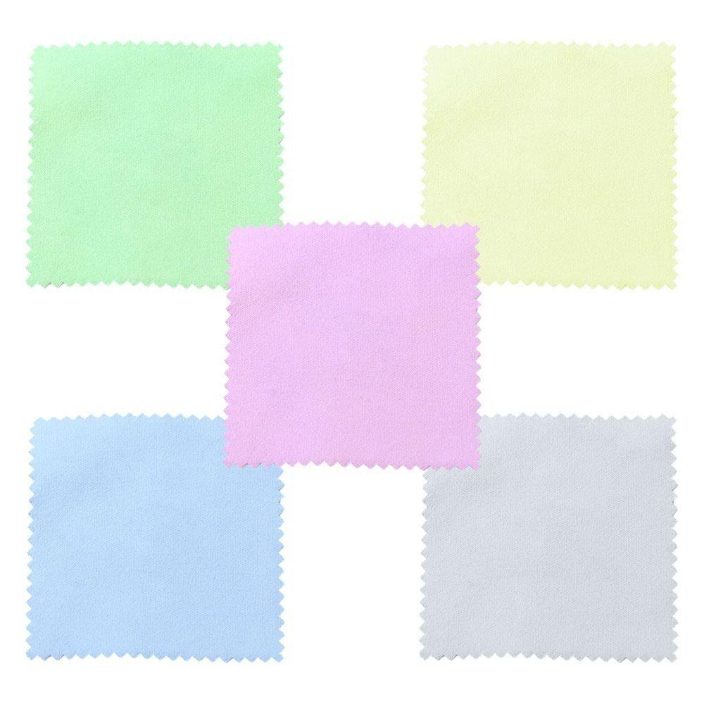 50Pcs 8x8cm Silver Polish Cleaner Reusable Cleaning Polishing Cloth Silverware Care