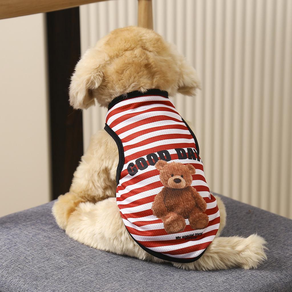 Pet Clothes Cartoon Pet Clothing Summer Shirt Casual Vests Cat T-shirt Puppy Dogs Clothes for Small Pets