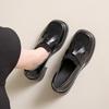 Mode 2024 Neue Mode Einfarbige Slipper für Damen Schuhe Quadratischer Absatz Slipper Bürodame Schuhe Slipper Chaussure Femme Größe 35-40