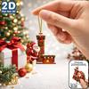2d Flat Ornament Acrylic Acrylic Decorative Pendant Christmas Pendant Fade Resistant Acrylic Hanging Decoration For Holiday