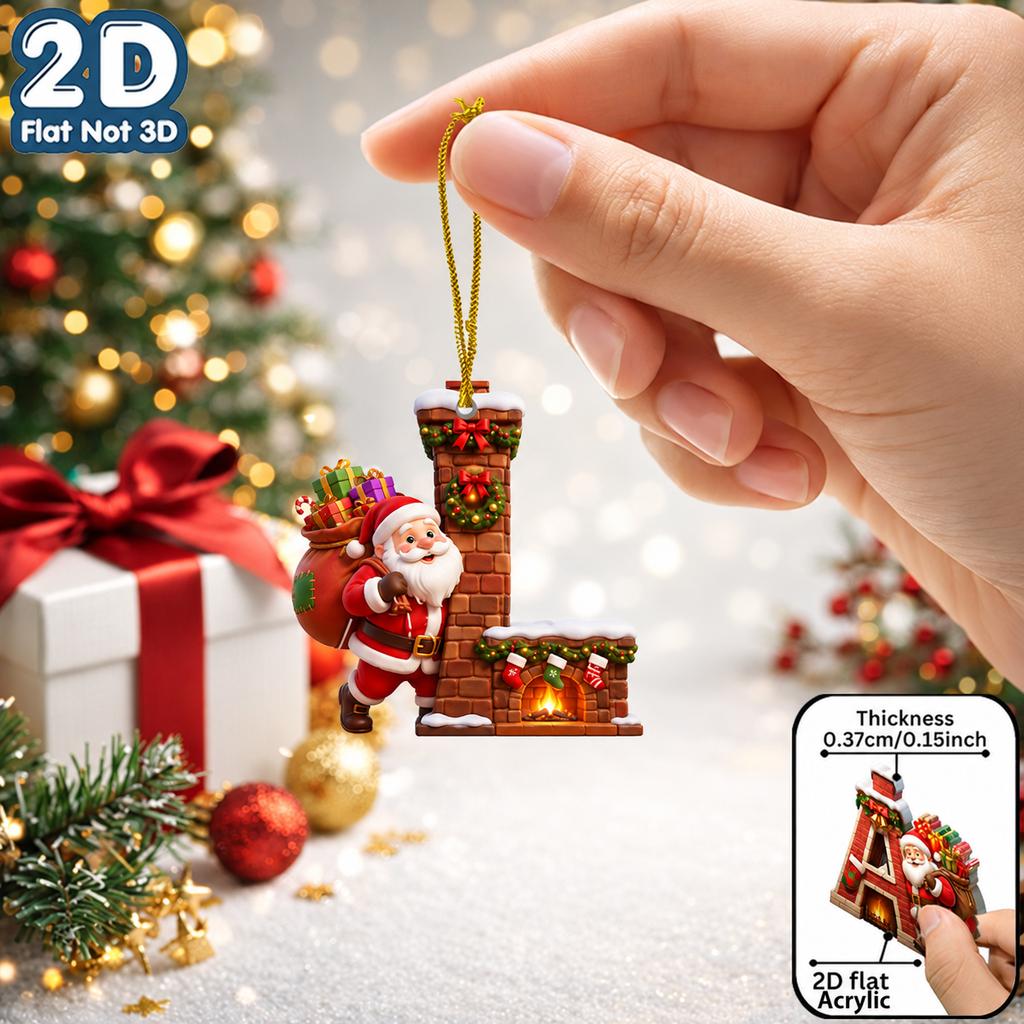 2d Flat Ornament Acrylic Acrylic Decorative Pendant Christmas Pendant Fade Resistant Acrylic Hanging Decoration For Holiday