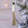 Snowman Bead Garland Exquisite Adorable Wood Rustic White Christmas Snowman Bead for Home Decor