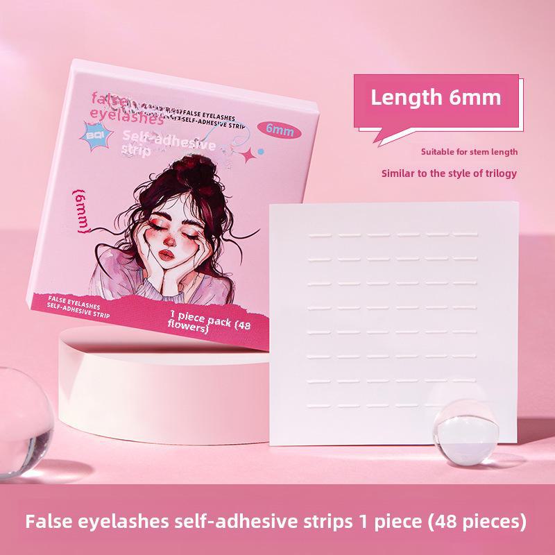 BQI Waterproof, Sweat-proof Adhesive Strips Feature a Temperature-sensitive, Reusable Jelly for Effortless False Eyelash Application.