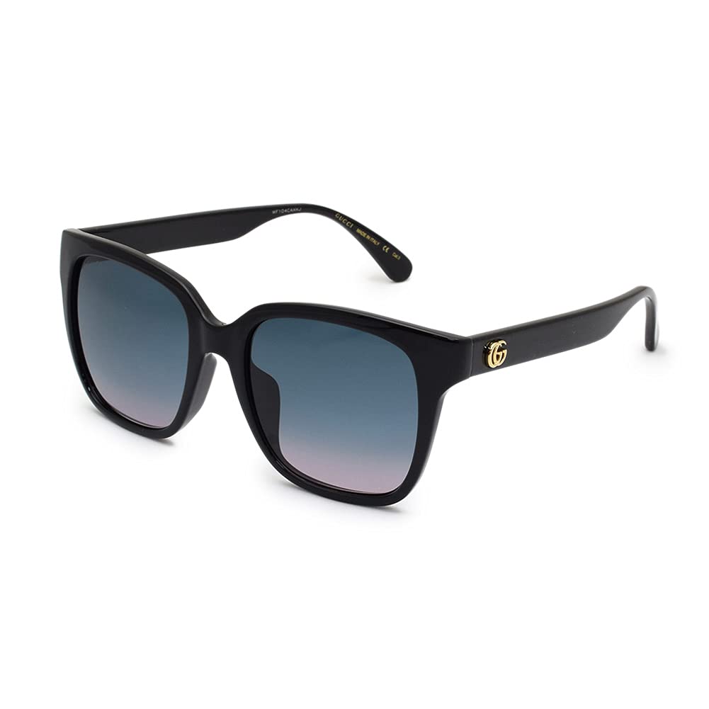 

Gucci Sunglasses Asian Fit GG0715SA 002 Black Black Blue Women s