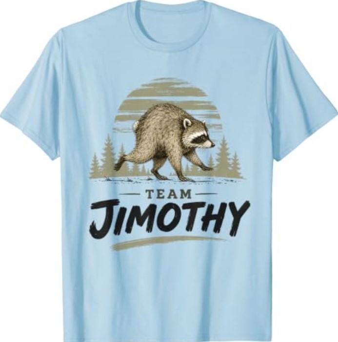 Team Jimothy Raccoon Meme Raccoon Feral Trendy Animal Humor T-Shirt
