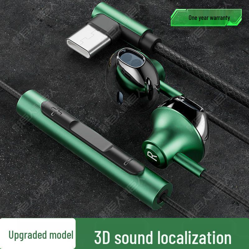 Przewodowy metalowy zestaw słuchawkowy do gier P8, kompatybilny z urządzeniami Apple, OPPO, Huawei typu C i komputerami uniwersalnymi