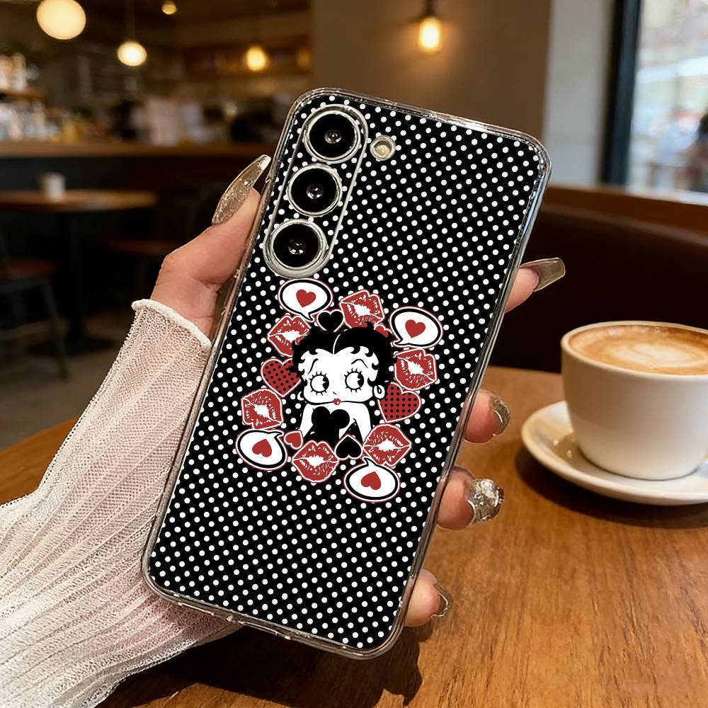 Sexy B-BeTTy-CuTe-BoopS Phone Case For Samsung S25,S24,S21,S22,S23,S30,Ultra,S20,Plus,Fe,Lite Transparent Cover