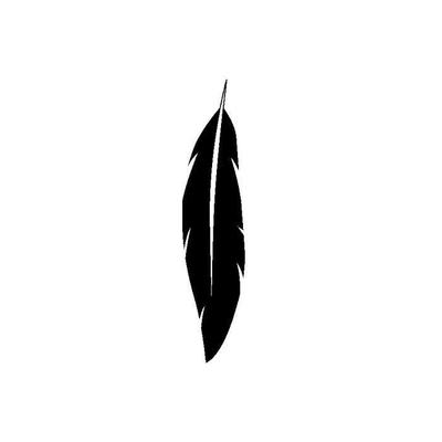 Plain Feather Wooden Stamp 5.7 X 2.6 Cm