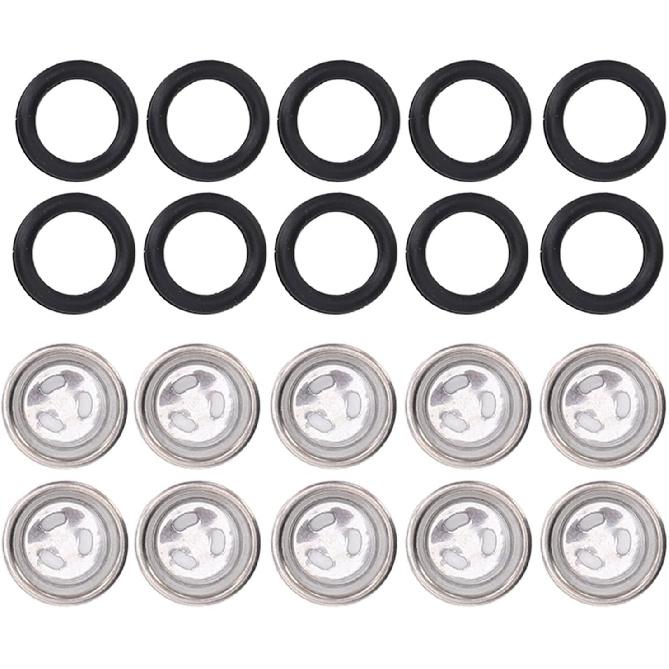 10 Pcs Brake Cylinder Reservoir, Brake Master Cylinder with O Ring for Motorcycle ATV (12MM) 12MM