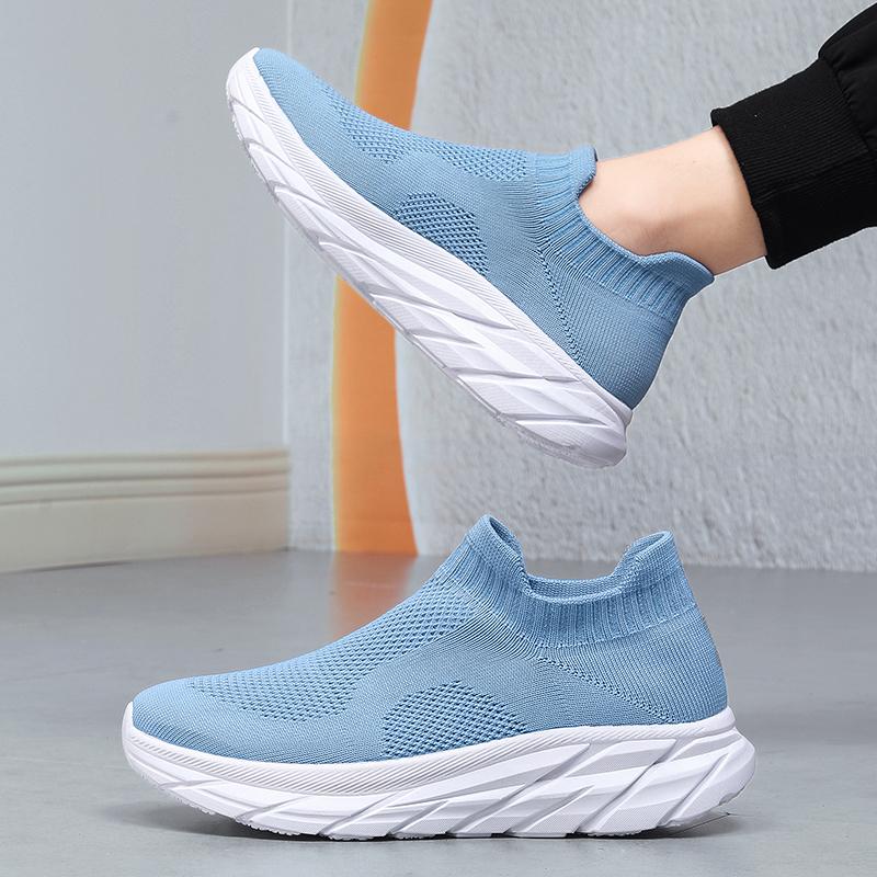 Fashion Men's and Women's Breathable Sports Casual Mesh Shoes Spring and Autumn Soft Sole Lightweight Non-slip Pair Running Shoes