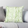 Natural Bamboo Square Pillowcase Polyester Linen Velvet Creative Zip Decorative Throw Pillow Case Car Cushion Cover