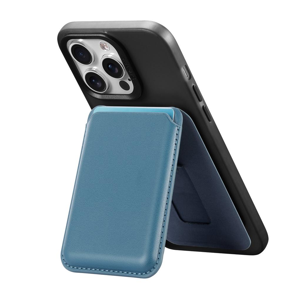 KB-63 Adhesive Phone Card Bag Wallet Kickstand Leather Phone Card Holder