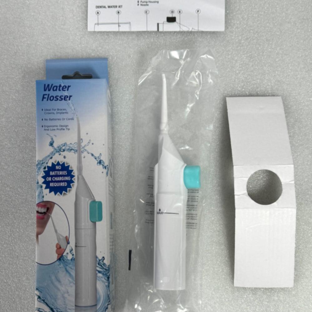 Portable High Pressure Oral Irrigator Teeth Clean Water Dental Floss Household Manual High Pressure Water Jet Irrigator Dental