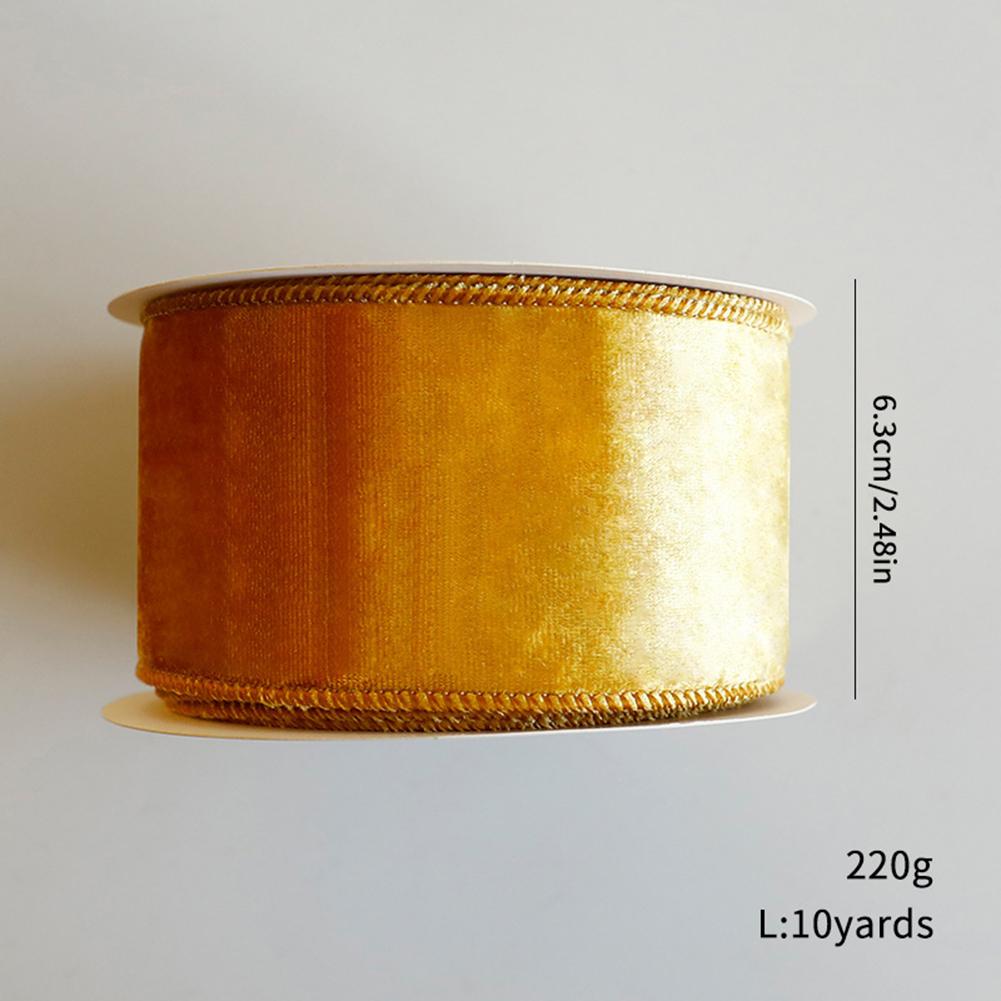 Soft and Flexible Velvet Ribbon for Christmas Decorating for Wreaths and Souvenirs 9 Bright Colors for Holiday