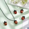 1pc Wooden Mini Acorn Pendants, Ebony Nut Box Charms, Detachable Keychain And Car Decoration