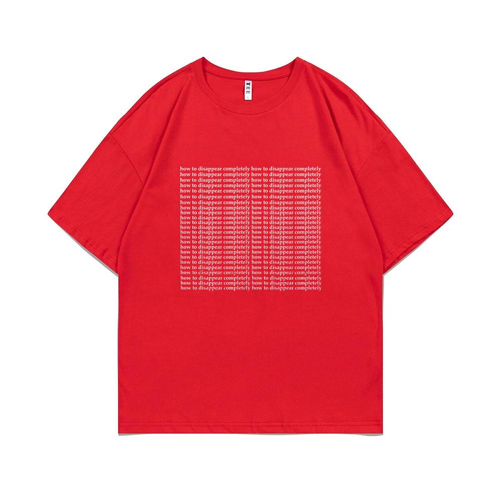 Britská rocková kapela Radiohead Jak zcela zmizet Písmenové logo Potisk Tričko Pánské Dámské Módní Oversized Trička s krátkým rukávem