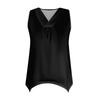 Women's Fashion Casual Color V-Neck Sleeveless Irregular T-Shirt Top