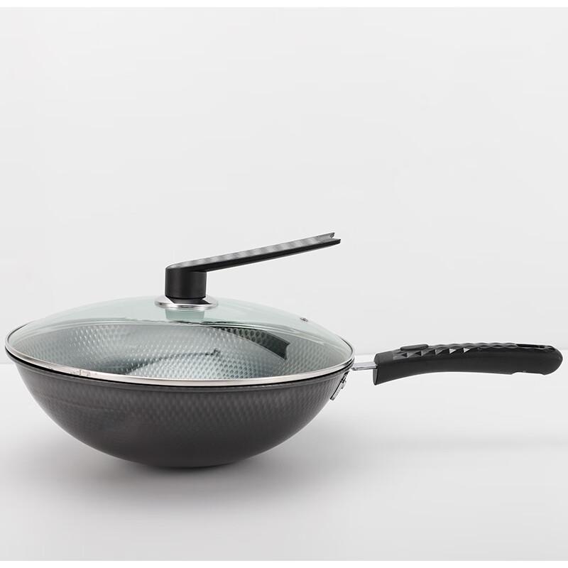 DStt 32CM Air Suspension Iron Wok 32CM