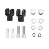 29mm/1.1in Aluminum Motorcycle Footpeg Mounting Kit with Screws and Nuts, Pedal Mounting Accessories
