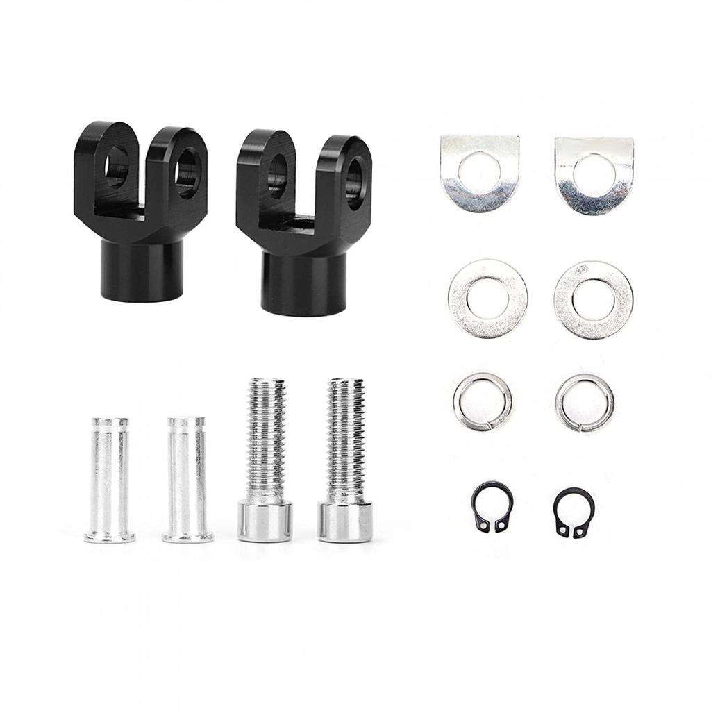 29mm/1.1in Aluminum Motorcycle Footpeg Mounting Kit with Screws and Nuts, Pedal Mounting Accessories