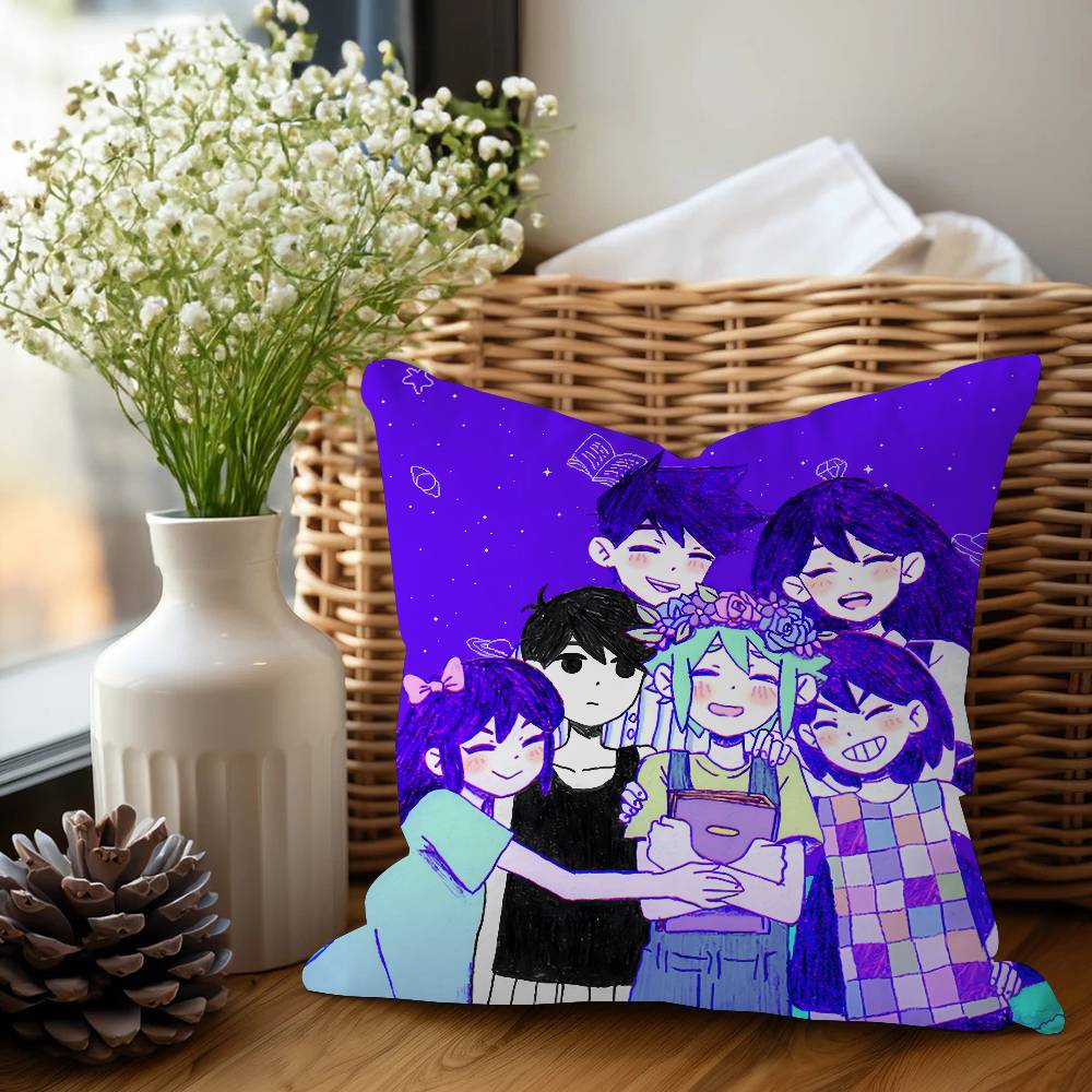 Ужасы Видеоигра О-Омори Персонализированная Наволочка Декор для Детской Спальни Дикая Вечеринка Наволочка Подарок на День Рождения Ребенка Душ 16x16Inch