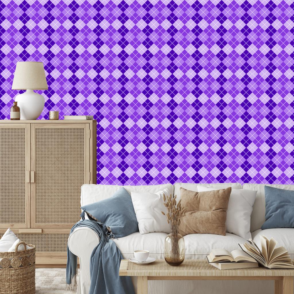 Wallpaper Purple Checkered Purple and Lavender, Lavender Background 50x1000