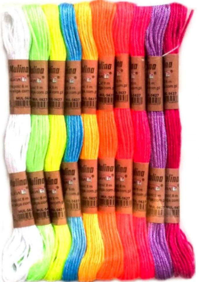 Embroidery Threads Yarn Mix Colors 8M 10 Pcs