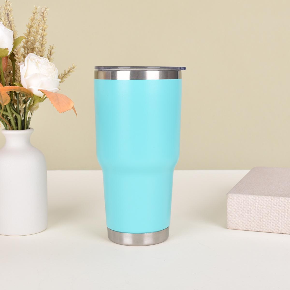 Автомобильная термокружка из нержавеющей стали с распылителем, переносная термокружка большой емкости, термокружка большой емкости для льда Bully 30oz