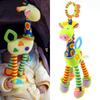 Early Education Giraffe Animal Handbells Plushies Doll Plush Rattle Teether Toys  Children Gift