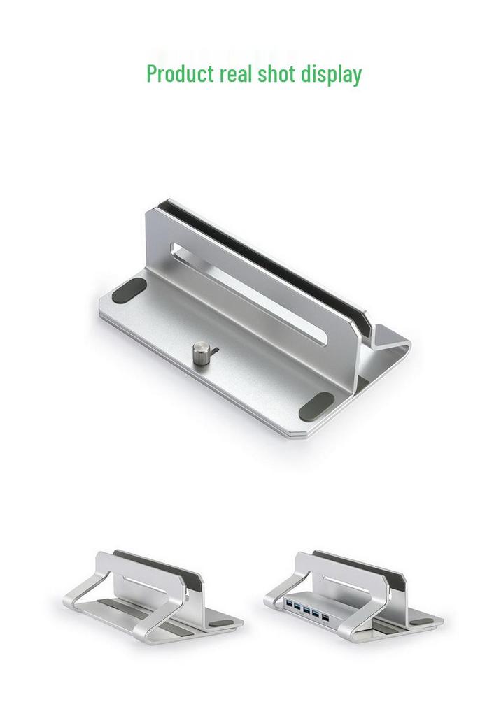Vertical Desktop Laptop and Tablet Stand with USB Hub