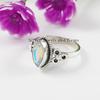 Angel Aura Quartz Ring, Dainty Ring, Handmade 925 Sterling Silver Ring, Marquise Quartz Ring, Birthday Gift