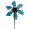 90cm Butterfly Windmill Decorative Spinner for Garden and Yard with Vibrant Night Glow and Sturdy Metal Construction