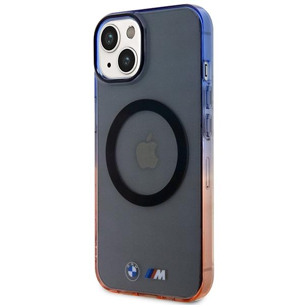 Etui do iPhone 14 Plus BMW Gradient Bumper MagSafe Szare