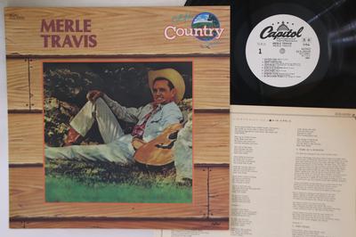LP Record MERLE TRAVIS - Merle Travis ECS50059PROMO CAPITOL 1980 Japan Country Used