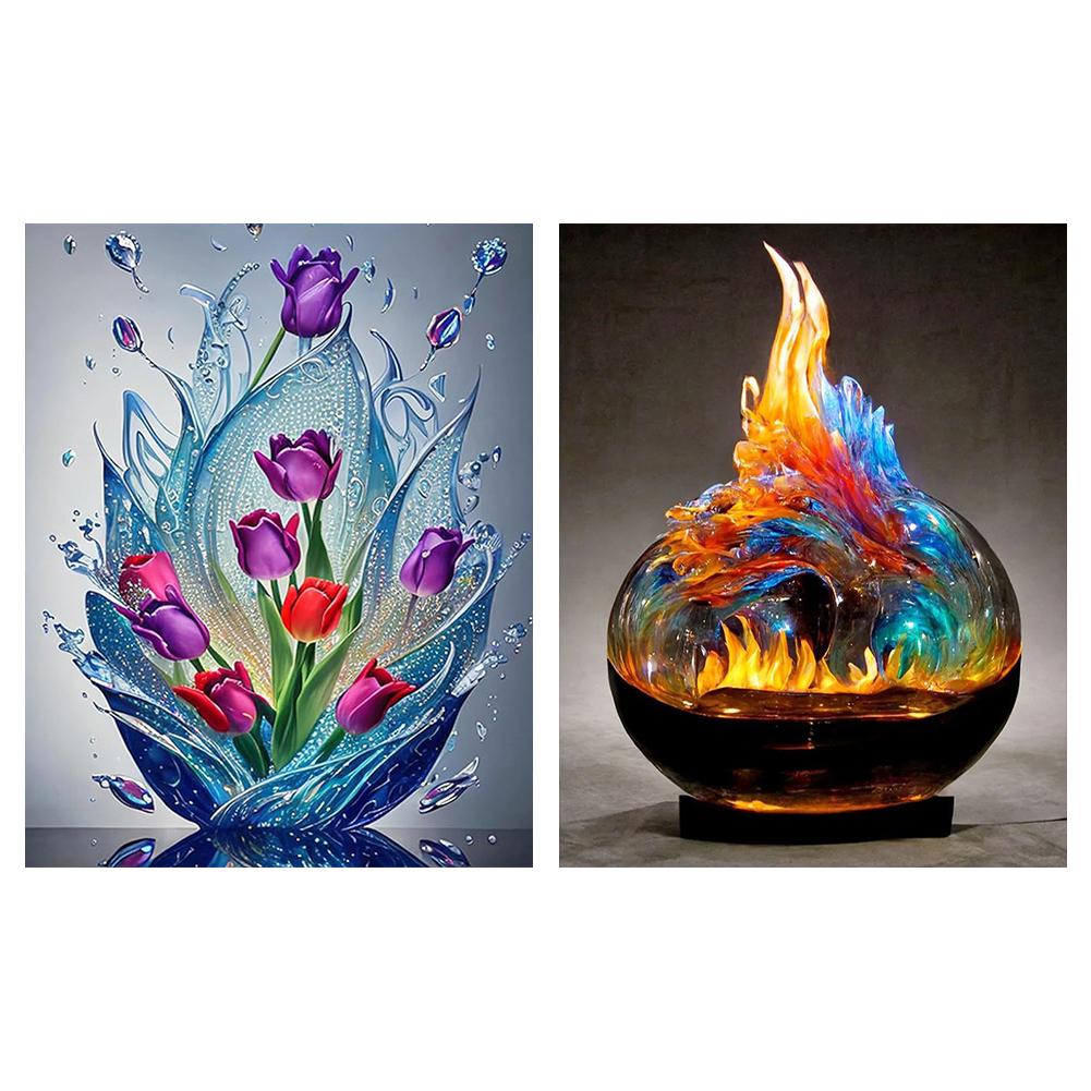 Still Life Printed Cross Stitch Kit DIY 11CT Thread Art Needlework Home Decor