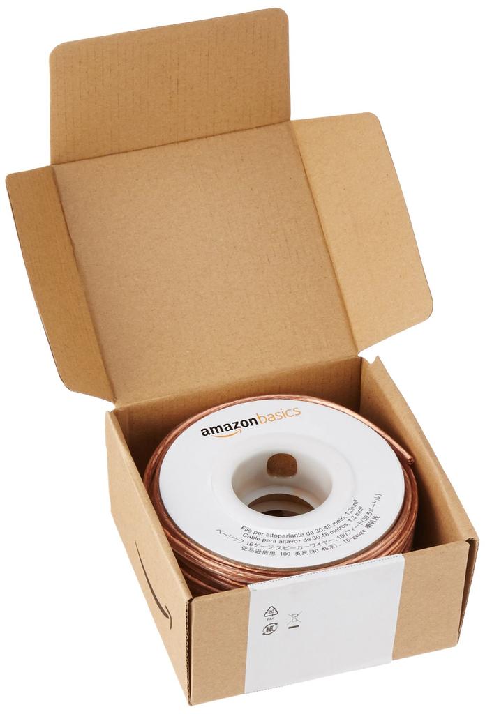 Amazon Basics Speaker Cable, 16 Gauge, 30 Meters