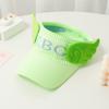 Children'S Knitted Empty Top Hat Summer Sun Hat Cute Rabbit Ears Letter Wings Cool Hat Parent-Child Show Ponytail