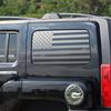 American Flag Vinyl Rear Side Window Decals Compatible with Hummer H3 2005-2009,Window Decals Precut Stickers Exterior Accessories(Black)