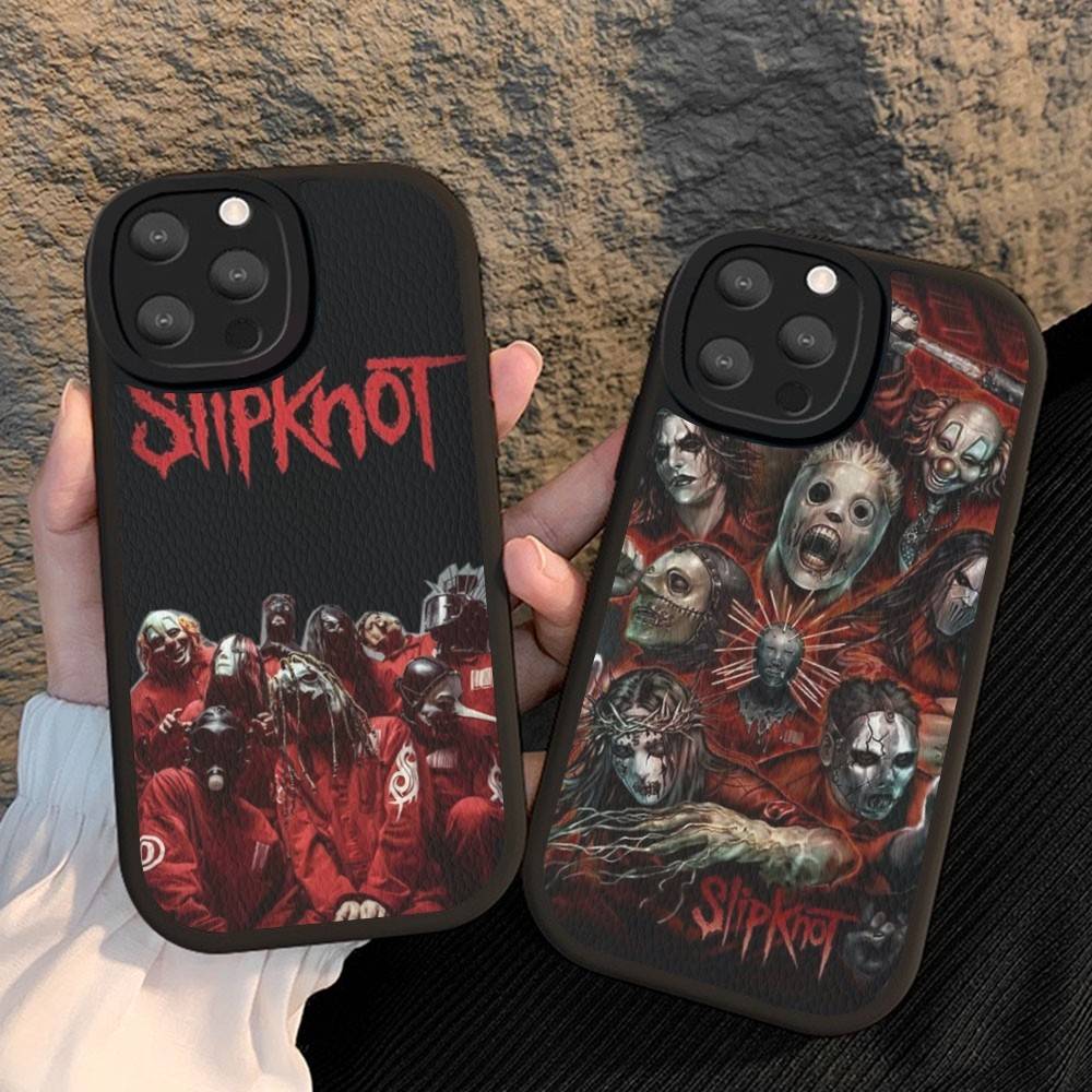 Slipknot Band Phone Cover For IPhone 16 15 14 13 12 11 Pro Max Plus Leather Soft Case