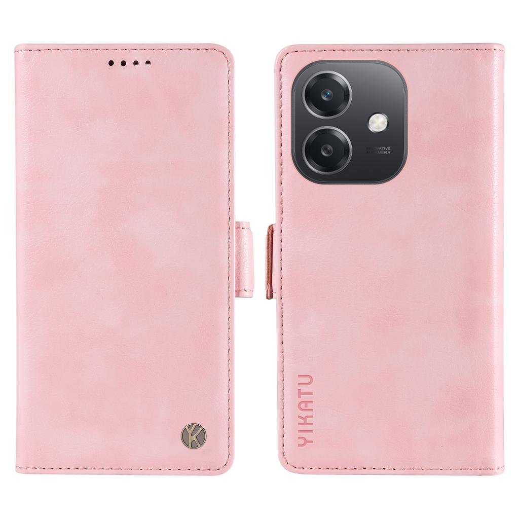 YIKATU For Oppo A5x 5G/A3x 4G/5G (India)/A3 4G/5G/A60 5G/A40 4G/A40M 4G Case PU Leather Phone Cover Litchi Texture