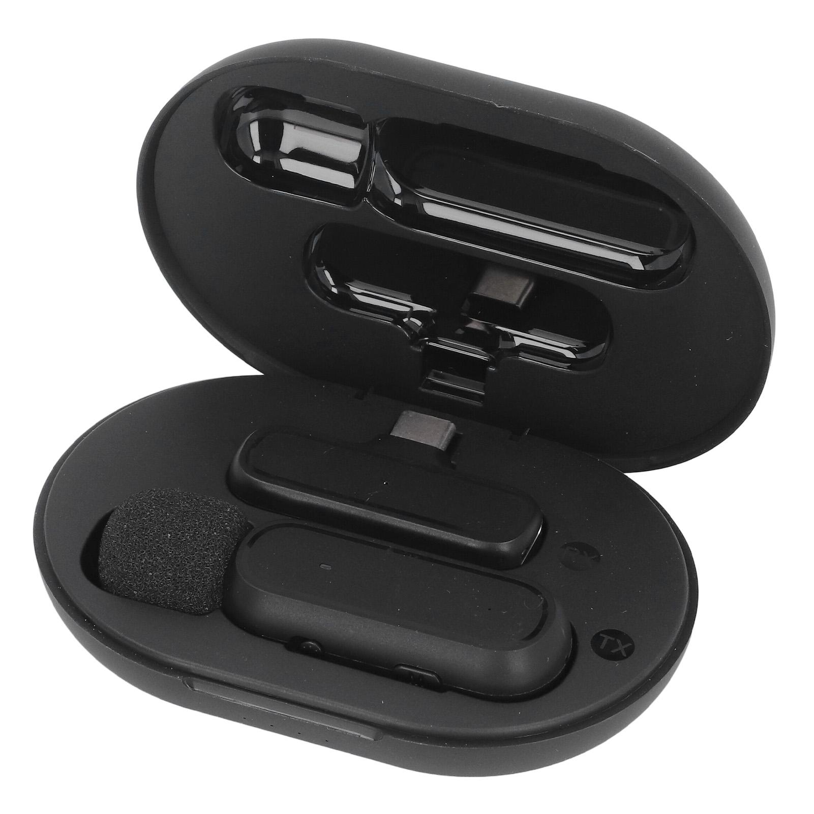 

Петличный микрофон беспроводной 1 к 1 шумоподавление воротниковый микрофон с зарядным чехлом