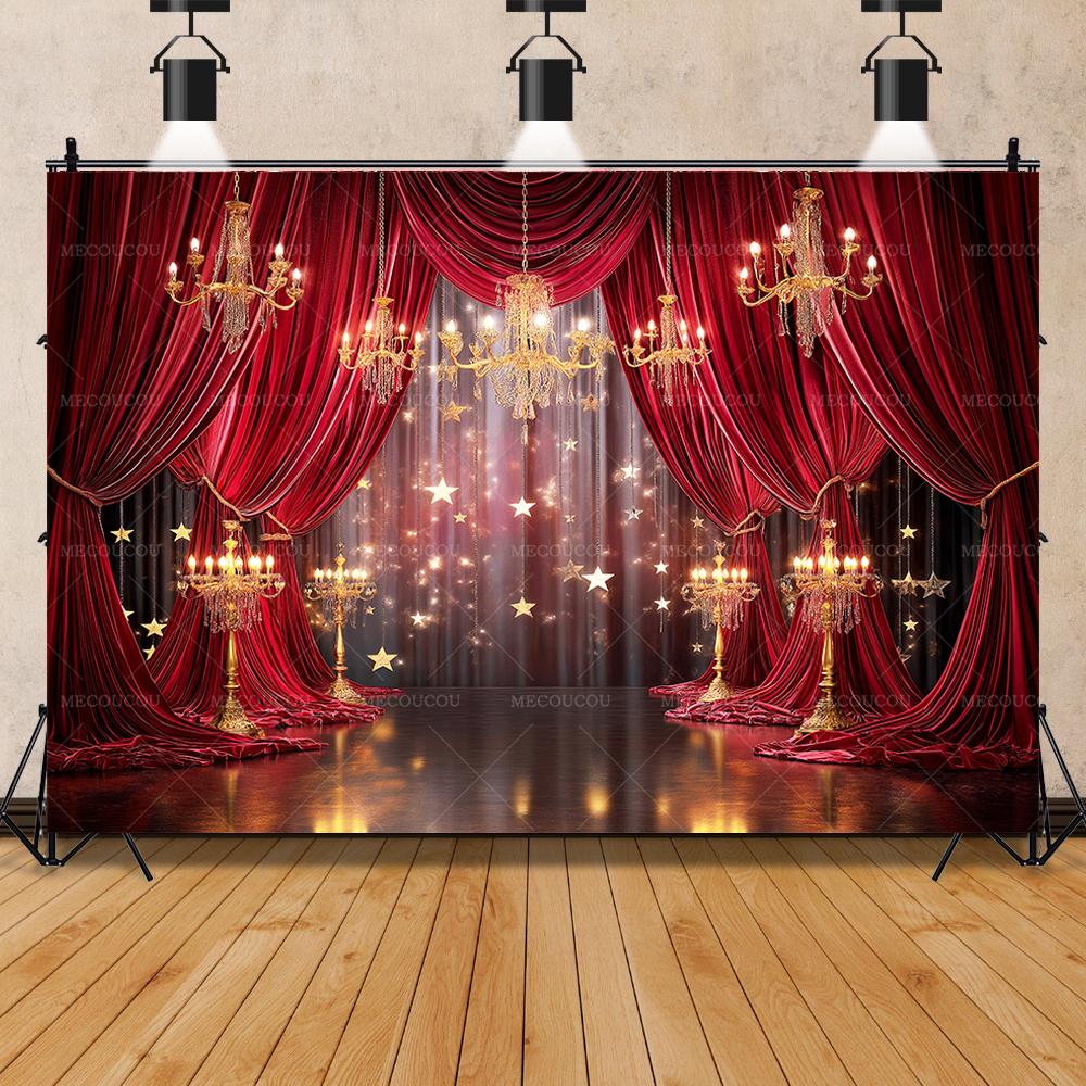 Sfondo Rosso di Lusso per Eventi, Ballo, Laurea, Cerimonia, Decorazione Sfondo per Fotografia a Casa e in Studio