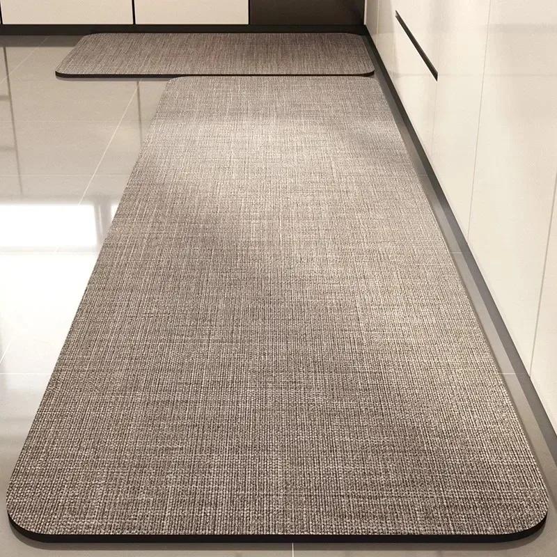 Carpet for Kitchen Waterproof Floor Mat PVC Leather Long Carpets Anti-slip Foot Mats Minimalist Home Decoration Rug